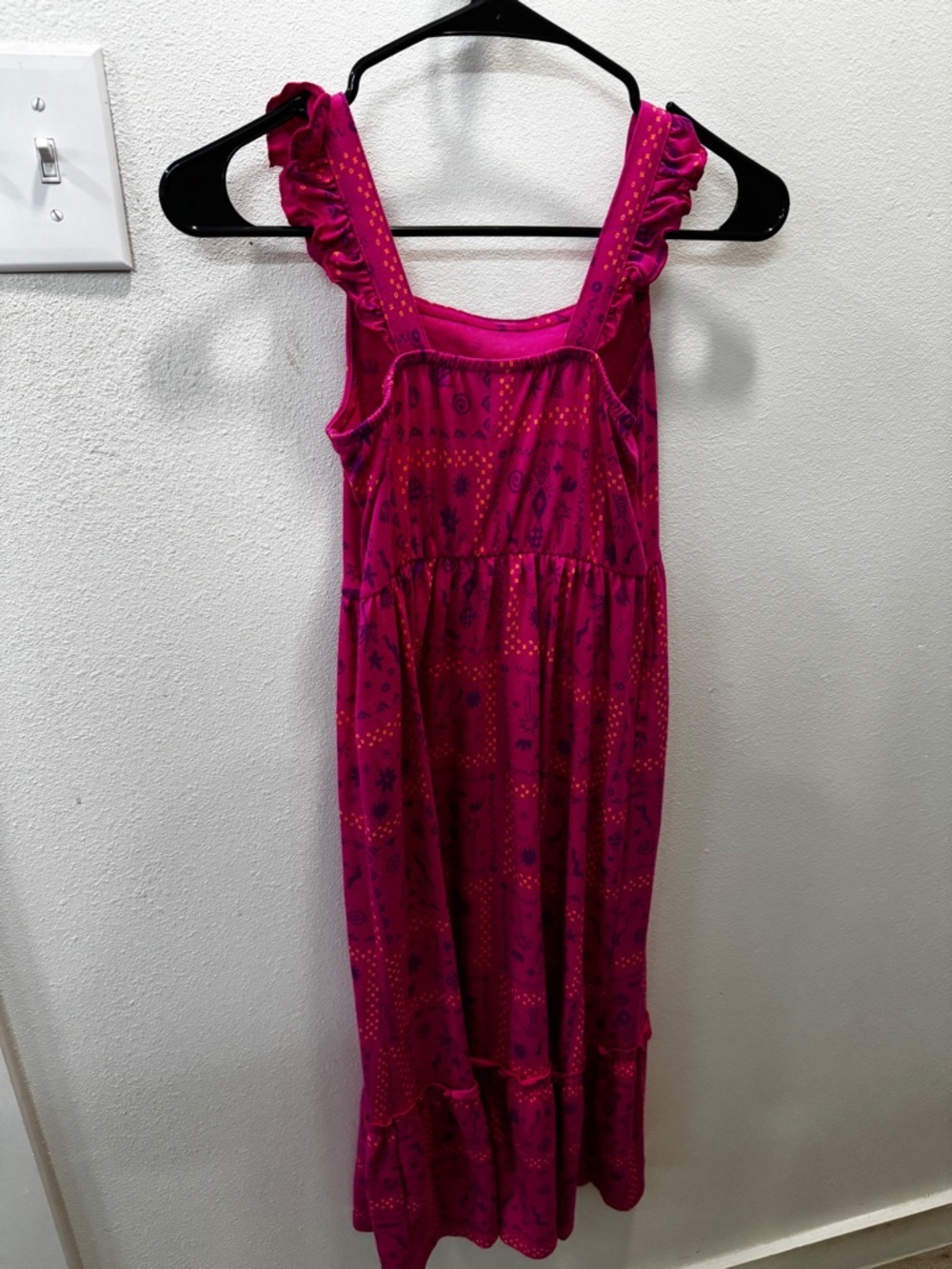Cat & Jack Pink Pattern Dress Girls Sz M 8 - Picture 3 of 3